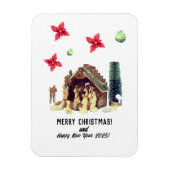 Frohe Weihnachten! Magnet (Vertikal)