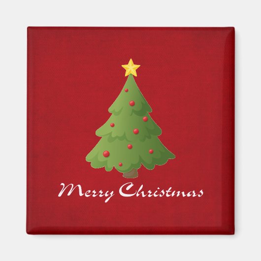 Frohe Weihnachten Magnet (Vorne)