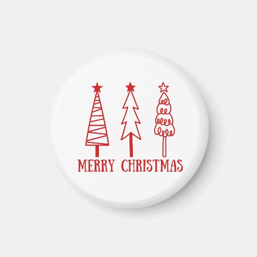Frohe Weihnachten Magnet (Vorne)