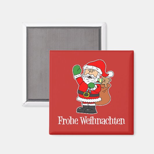 Frohe Weihnachten Magnet (Vorderseite/Rückseite)