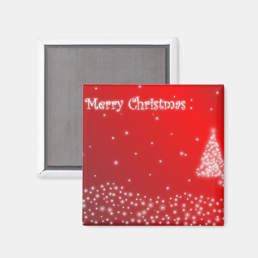 Frohe Weihnachten Magnet (Vorderseite/Rückseite)