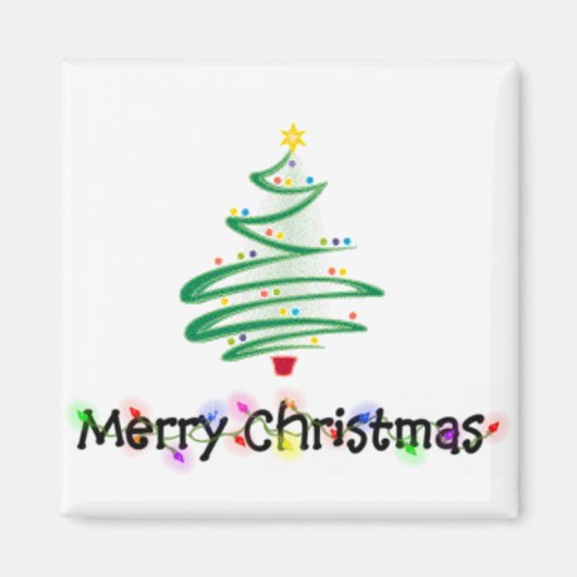 Frohe Weihnachten Magnet (Vorne)