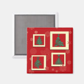 Frohe Weihnachten Magnet (Vorderseite/Rückseite)