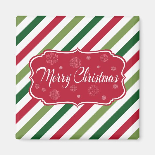 Frohe Weihnachten Magnet (Vorne)