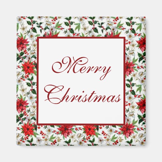 Frohe Weihnachten Magnet (Vorne)