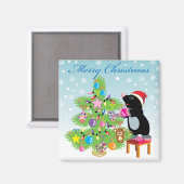 Frohe Weihnachten Magnet (Vorderseite/Rückseite)