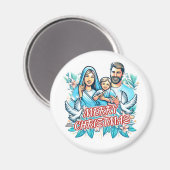 Frohe Weihnachten Magnet (Vorderseite/Rückseite)