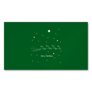 Frohe Weihnachten Magnetische Visitenkarte