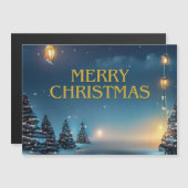 frohe Weihnachten Magnetkarte (Vorne/Hinten)