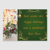 Frohe Weihnachten Magnetkarte (Vorderseite)