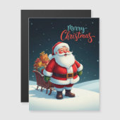 Frohe Weihnachten Magnetkarte (Vorne/Hinten)