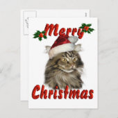 Frohe Weihnachten Maine Coon Cat (Vorne/Hinten)