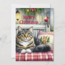 Frohe Weihnachten Maine Coon Cat Holiday