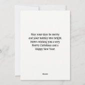 Frohe Weihnachten Maine Coon Cat Holiday (Rückseite)