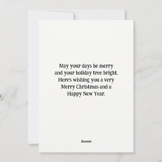 Frohe Weihnachten Maine Coon Cat Holiday (Rückseite)