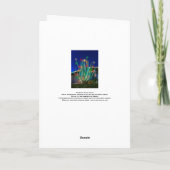 Frohe Weihnachten Majestic Agave Glow Holiday Card (Rückseite)