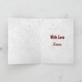 Frohe Weihnachten Mama und Vater Karte (Innenseite)