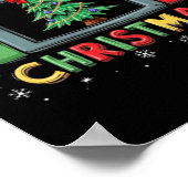 Frohe Weihnachten Männer Jungs Kinder Gaming Gamer Poster (Ecke)