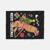 Frohe Weihnachten Marcus The Worm Lustig Unhinged Fleecedecke (Vorderseite (Horizontal))