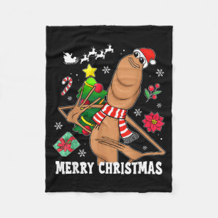 Frohe Weihnachten Marcus The Worm Lustig Unhinged  Fleecedecke