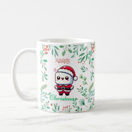 Frohe Weihnachten Marshmallow Delight Kaffeetasse (Links)