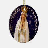 Frohe Weihnachten | Mary Jungfrau | KERAMIK Ornament (Rechts)