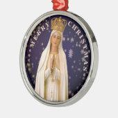 Frohe Weihnachten | Mary Jungfrau | KERAMIK Ornament Aus Metall (Links)