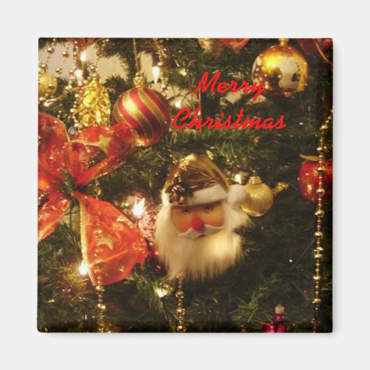 Frohe Weihnachten - maßgeschneidert Magnet (Vorne)
