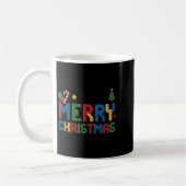 Frohe Weihnachten Master Builder Kinder Bausteine Kaffeetasse (Links)