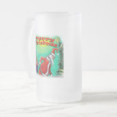 Frohe Weihnachten Mattglas Bierglas (Vorderseite Links)