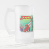 Frohe Weihnachten Mattglas Bierglas (Links)