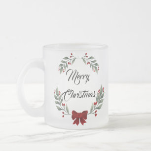 Frohe Weihnachten Mattglastasse