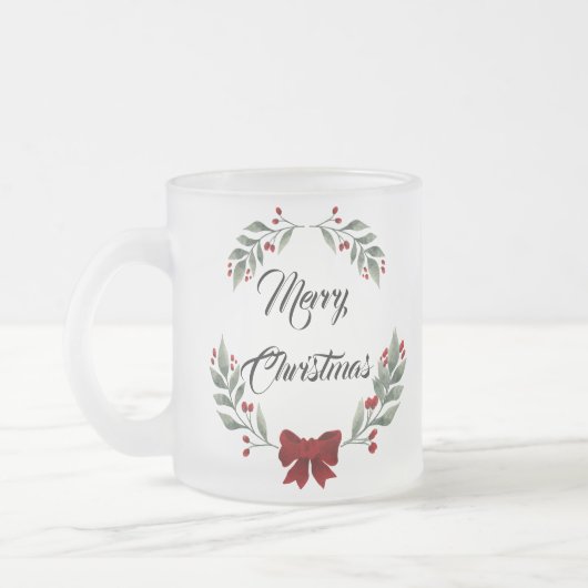 Frohe Weihnachten Mattglastasse (Links)