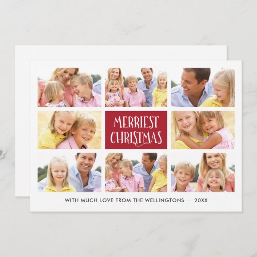 Frohe Weihnachten | Mehrfamilienhauskarte Foto (Vorne/Hinten)