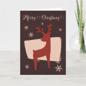 Frohe Weihnachten mein Hirsch Karte (Vorderseite)