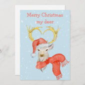 Frohe Weihnachten mein Hirsch Niedlicher Urlaub (Vorne/Hinten)