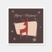 Frohe Weihnachten mein Hirsch Serviette (Vorderseite)