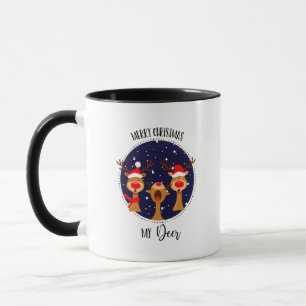 Frohe Weihnachten mein Hirschreinerfreund Liebhabe Tasse