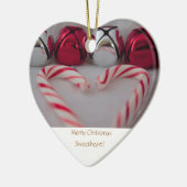 Frohe Weihnachten, mein Schatz! Keramikornament (Links)