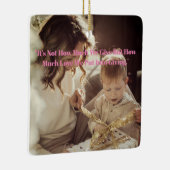 Frohe Weihnachten mein Sohn Keramikornament (Rechts)