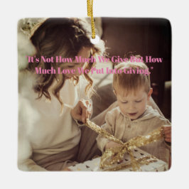 Frohe Weihnachten mein Sohn Keramikornament