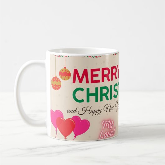 Frohe Weihnachten Meine Liebe Tasse (Links)