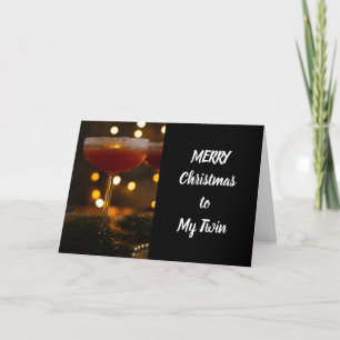 **FROHE WEIHNACHTEN MEINEM ZWILLING** KARTE