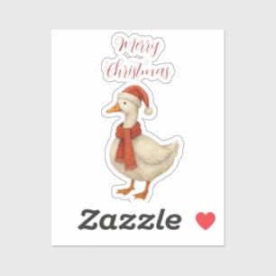 Frohe Weihnachten meiner dummen Gans Aufkleber