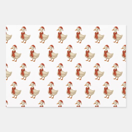 Frohe Weihnachten meiner dummen Gans Geschenkpapier Set (Vorderseite)