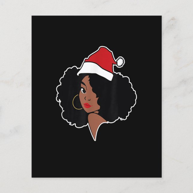 Frohe Weihnachten Melanin Black African American S (Vorderseite)