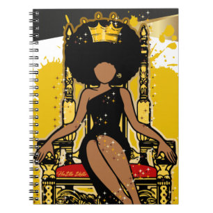 Frohe Weihnachten Melanin Women Black Girl Magic Notizblock