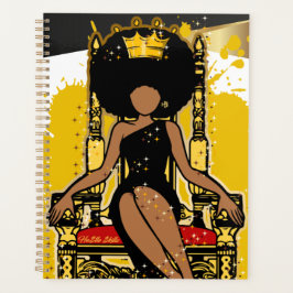 Frohe Weihnachten Melanin Women Black Girl Magic Planer