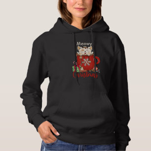 Frohe Weihnachten Meowy Latte Hot Cocoa Cups Schne Hoodie