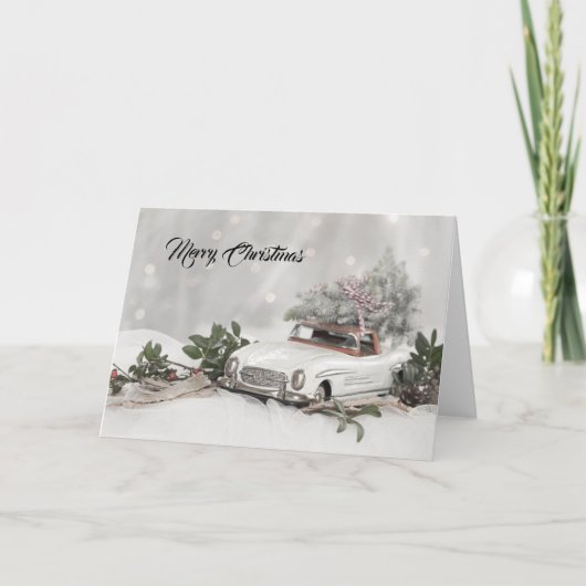 Frohe Weihnachten Mercedes Benz Grußkarte (Vorderseite)